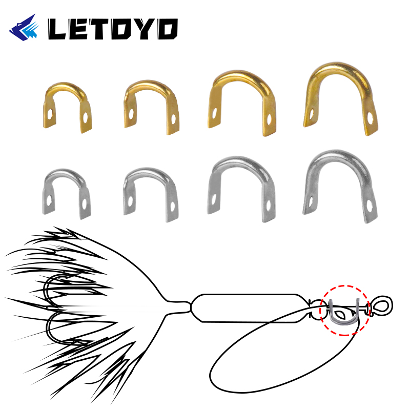 Fishing Lure Spinner - LETOYO 100 Uds. Chubias dobladas en