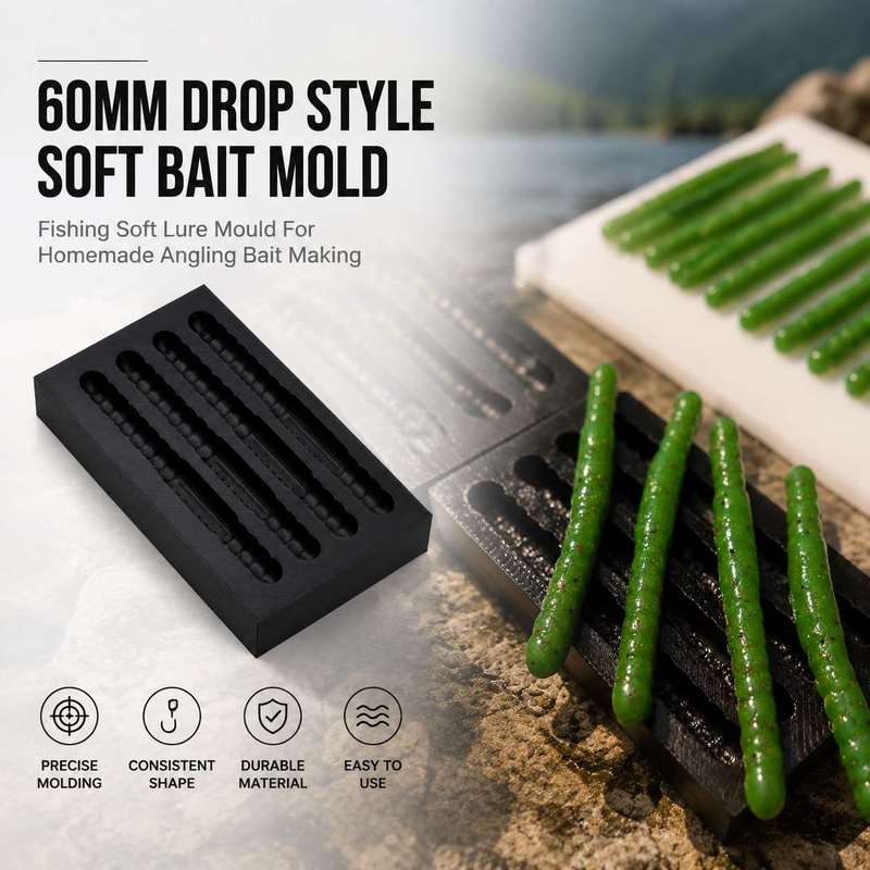 Fishing Lure Kit - Molde de cebo suave tipo gota