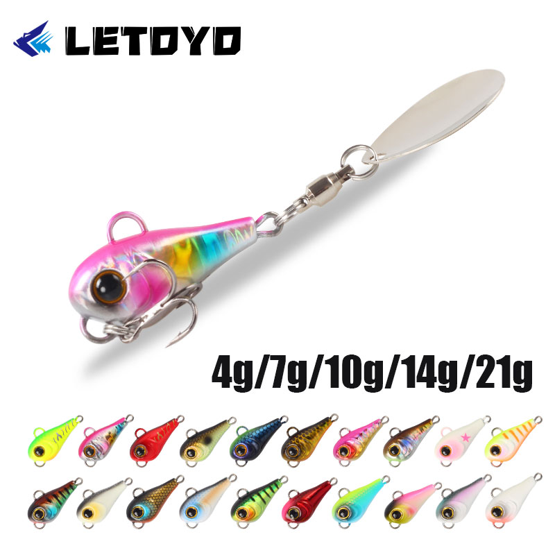 Fishing Lure Spinner - LETOYO Spintail Metal Jig 21g Spinner