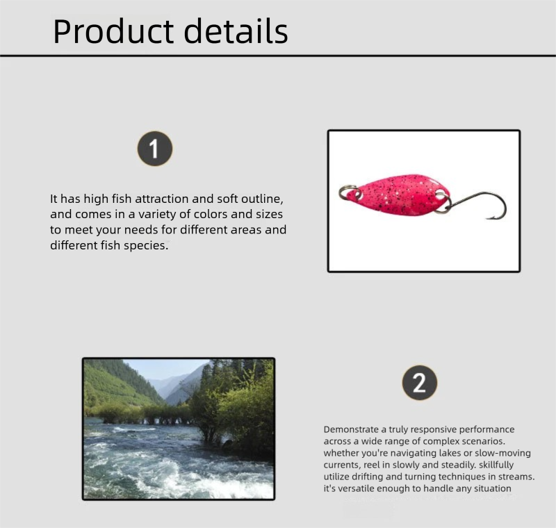 1 pieza de señuelo de pesca de - Fishing Lure Spoon reseña y precio