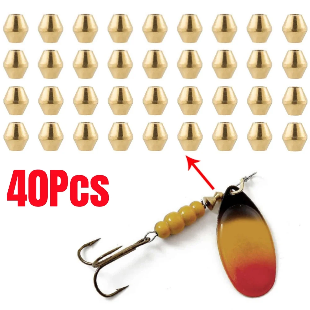 40 Uds DIY señuelo de latón cu - Fishing Lure Spinner reseña y precio