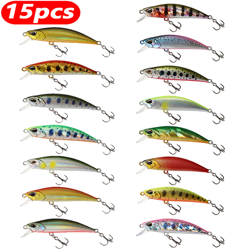 15 Uds. Señuelos de pesca de p - Fishing Lure Jerkbait reseña y precio