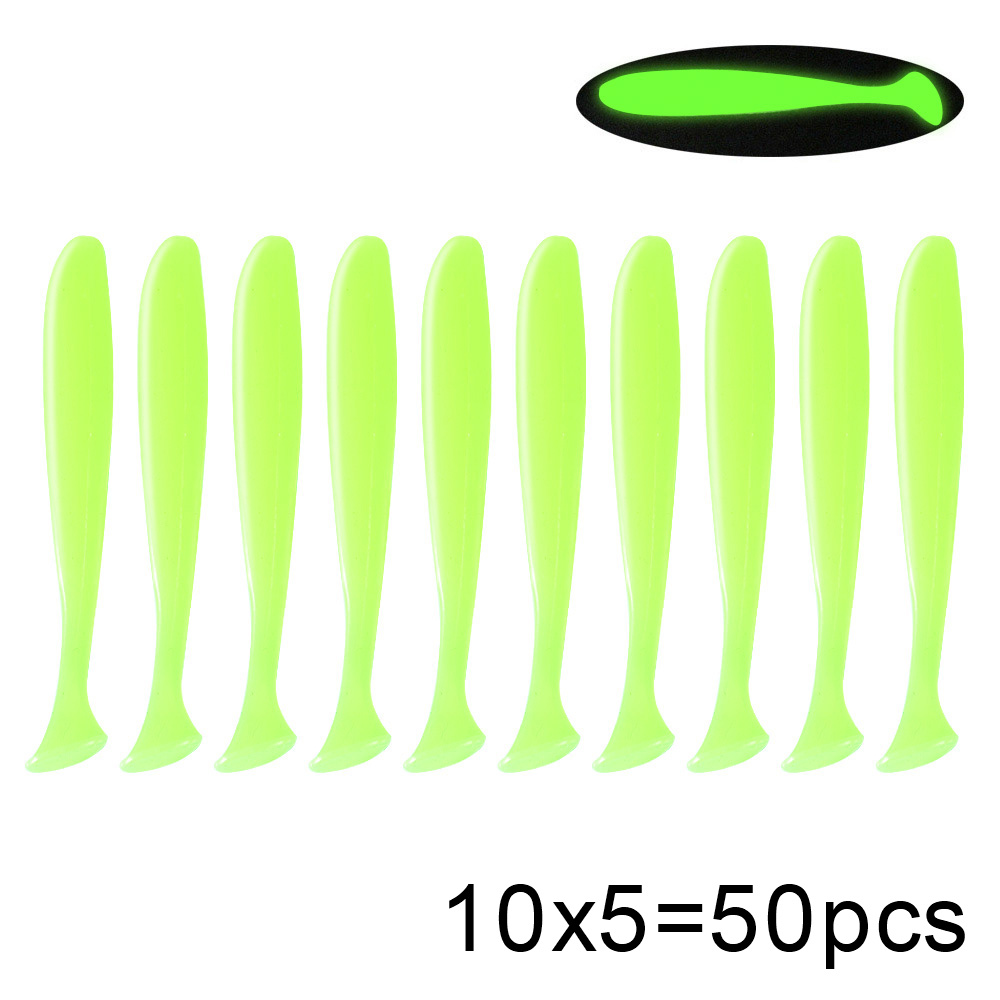 QXO 50 unids/lote Swimbait señ - Fishing Lure Soft Plastic reseña y precio