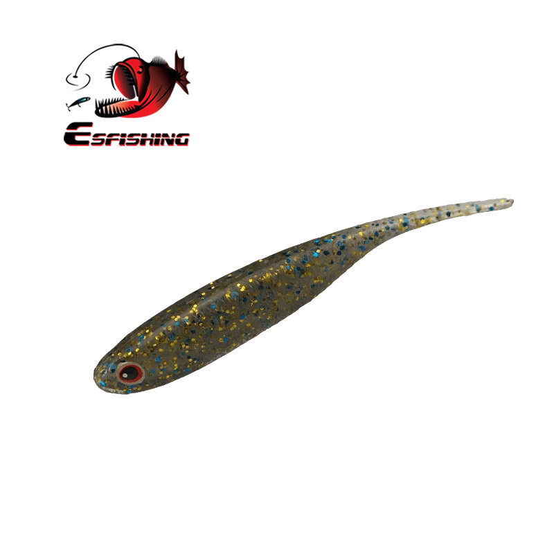 ESFISHING I Shad brillante 10  - Fishing Lure Soft Plastic reseña y precio