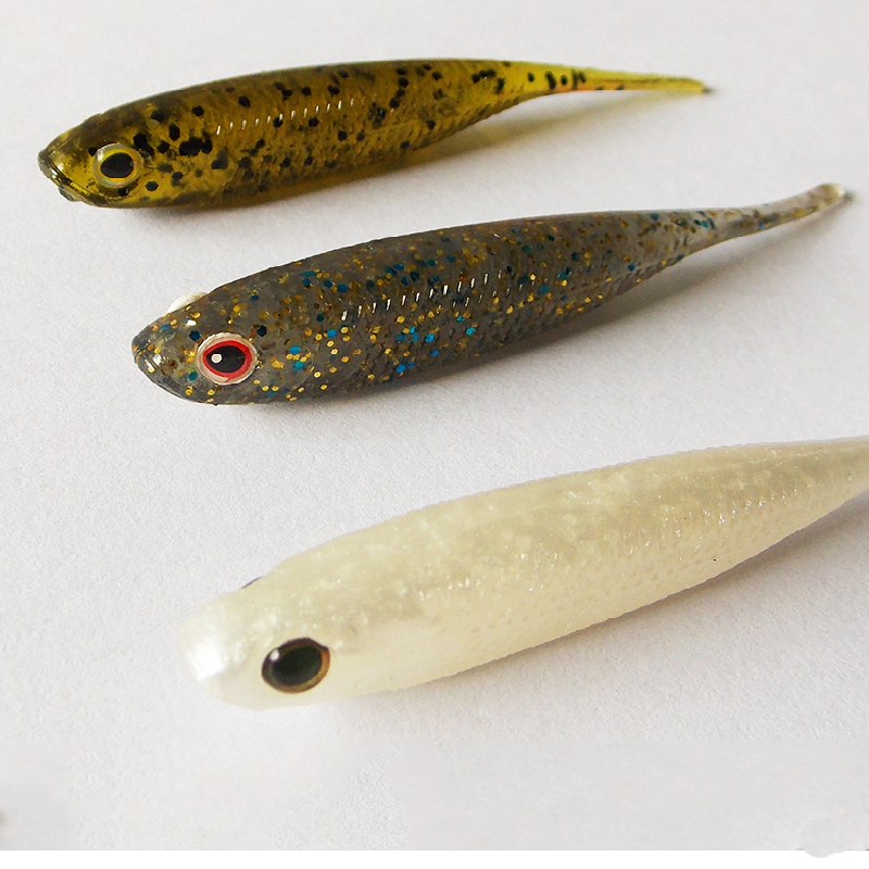 ESFISHING I Shad brillante 10  - Fishing Lure Soft Plastic reseña y precio