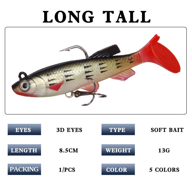 T Tail-Cebo blando de silicona - Fishing Lure Soft Plastic reseña y precio