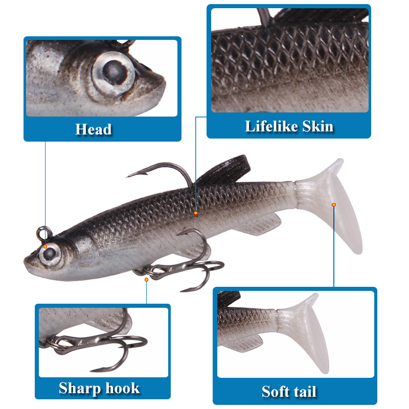 T Tail-Cebo blando de silicona - Fishing Lure Soft Plastic reseña y precio